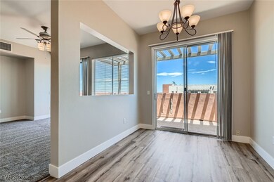 Breakfast nook with balcony, new Vinyl plank floor