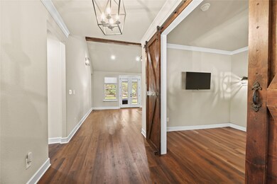 Entryway invites you to the open living area