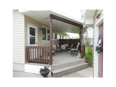 Porch-Back. Covered back porch is great for entert
