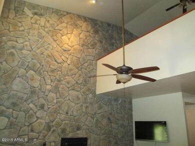 Great room looking up to loft