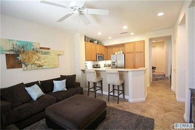 family room and kitchen