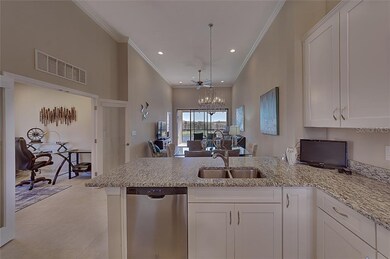 Kitchen Views of Den and Great Room