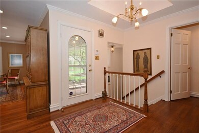 Large, welcoming entry is light and bright with ar