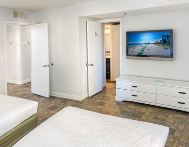 View of tiled bedroom