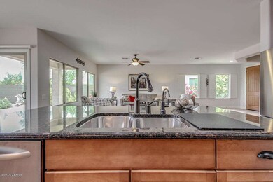 Kitchen aover the sinka great room