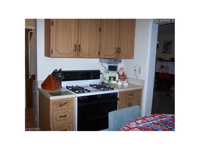 Gas stove and oven.