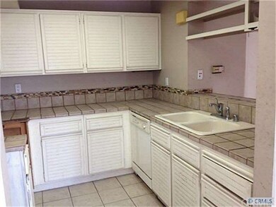 Kitchen has ample storage space and counter space