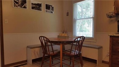 Enjoy the new paint, tile, & chair rail.