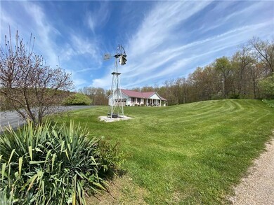 Six rolling acres. Open and Wooded
