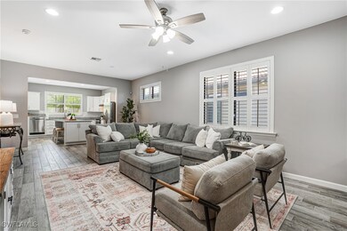 Living room with healthy amount of natural light,