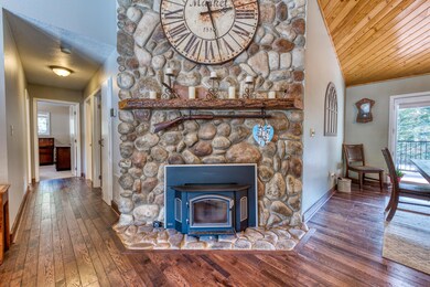 Wood fireplace