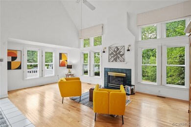 Hardwood floors and beautiful light coming in from