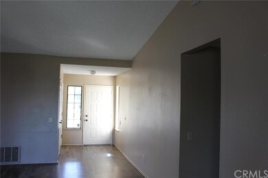 Entryway as seen from the family room, with garage