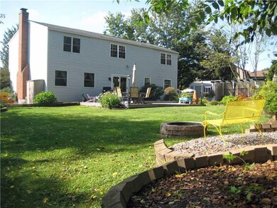 Exterior Back. huge, flat, landscaped and private 