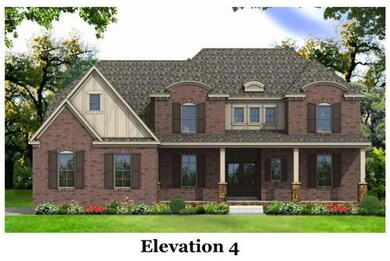 Hargrove Elevation 4. Photo is a rendering. Not actual home.