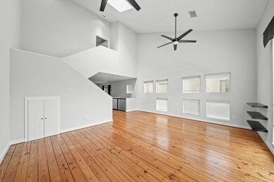Huge ceilings, tons of natural light featuring sky