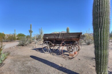 Old decorative wagon stays