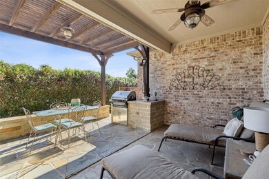 Private extended patio with outdoor kitchen and wr