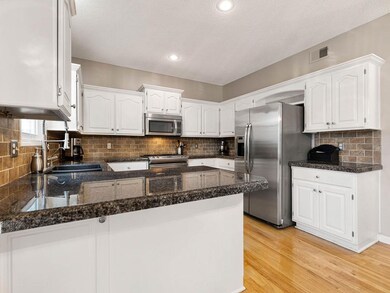 Granite counter tops in kitchen