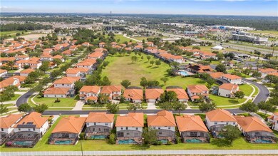 Rear shot of home and community.