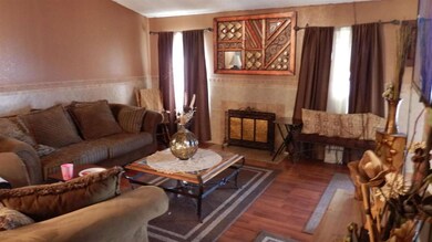 Family room and fireplace