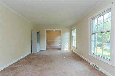 Living room and dining room