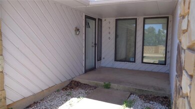 Bring your ideas for this entry. Double windows is dining room. Note storm door.