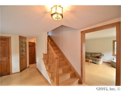 Foyer. Large entry hall/foyer with beautiful oak s