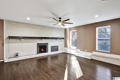 Family Room with Large Mantel
