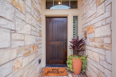 Beautiful solid mahogany wood front door.