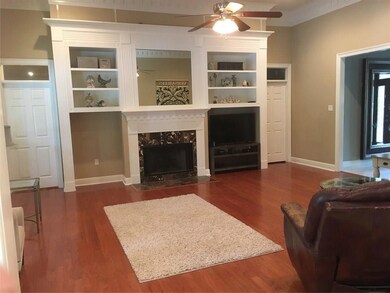 Gas fireplace in living room