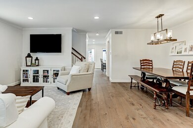 Another view of the family room/dining room combo.