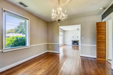 Dining room facing living room