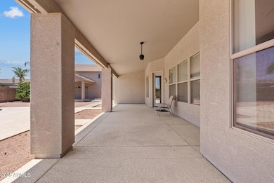 Huge covered patio