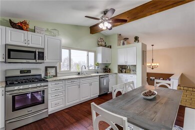 Another view of the beautiful kitchen and stainles