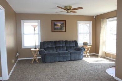 Spacious & Bright Living room has brand new carpet
