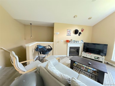 Great Room with Vaulted ceiling recess lights, all new flooring,