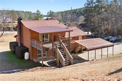 Rear view of the home
