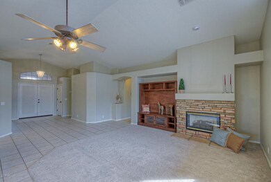 Great room with ambient fireplace