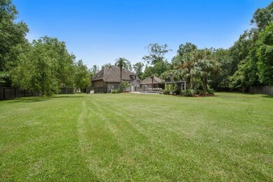 Spacious Back yard shows the size of the property.