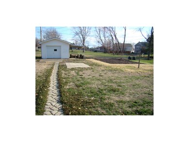 Path to outbuilding and HUGE garden!