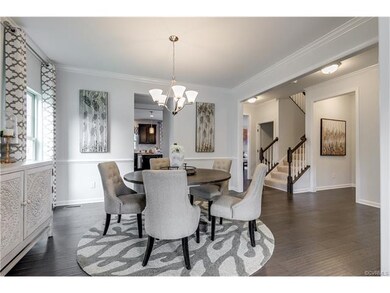 View from living room into the formal dining room.