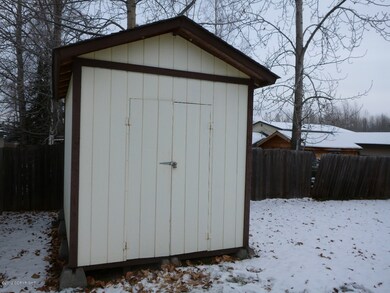 Shed in back yard