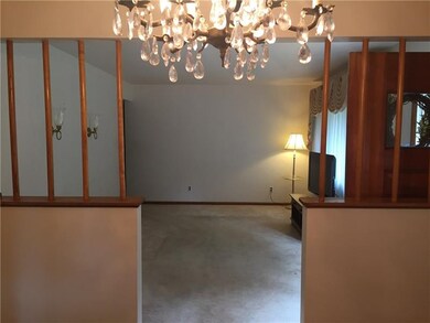 Dining room opens into living room.