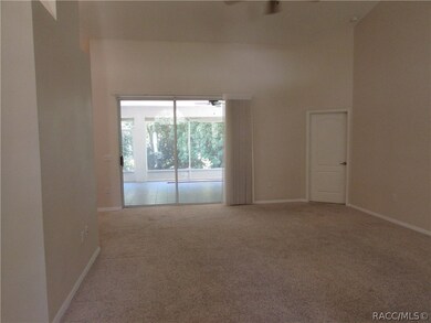 Family room inside front entrance of the home look