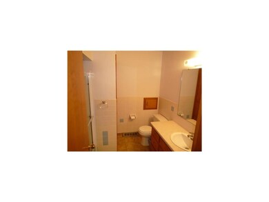 Bathroom. Updated bathroom with new laminate count
