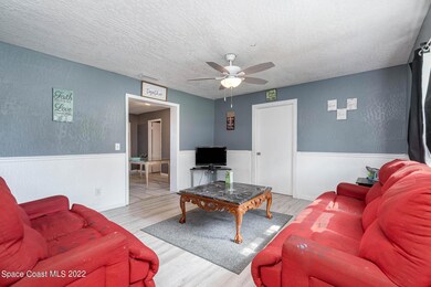 Living Room with Luxury Vinyl Plank Floo