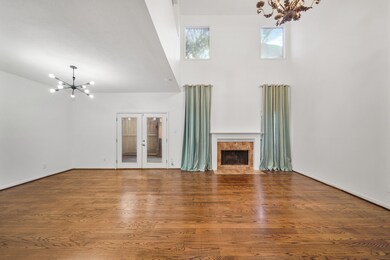The open floor plan offers flexibility for persona