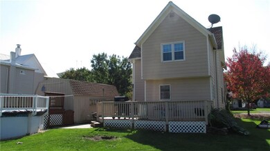 View of house from back yard.