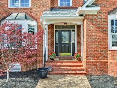 Brick front porch and walkway